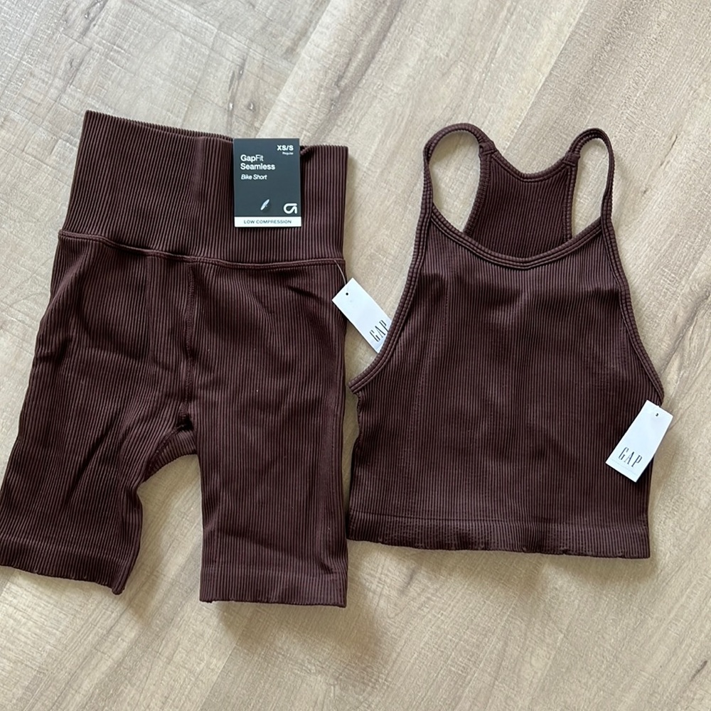 Gap Ribbed Bike Shorts Set
